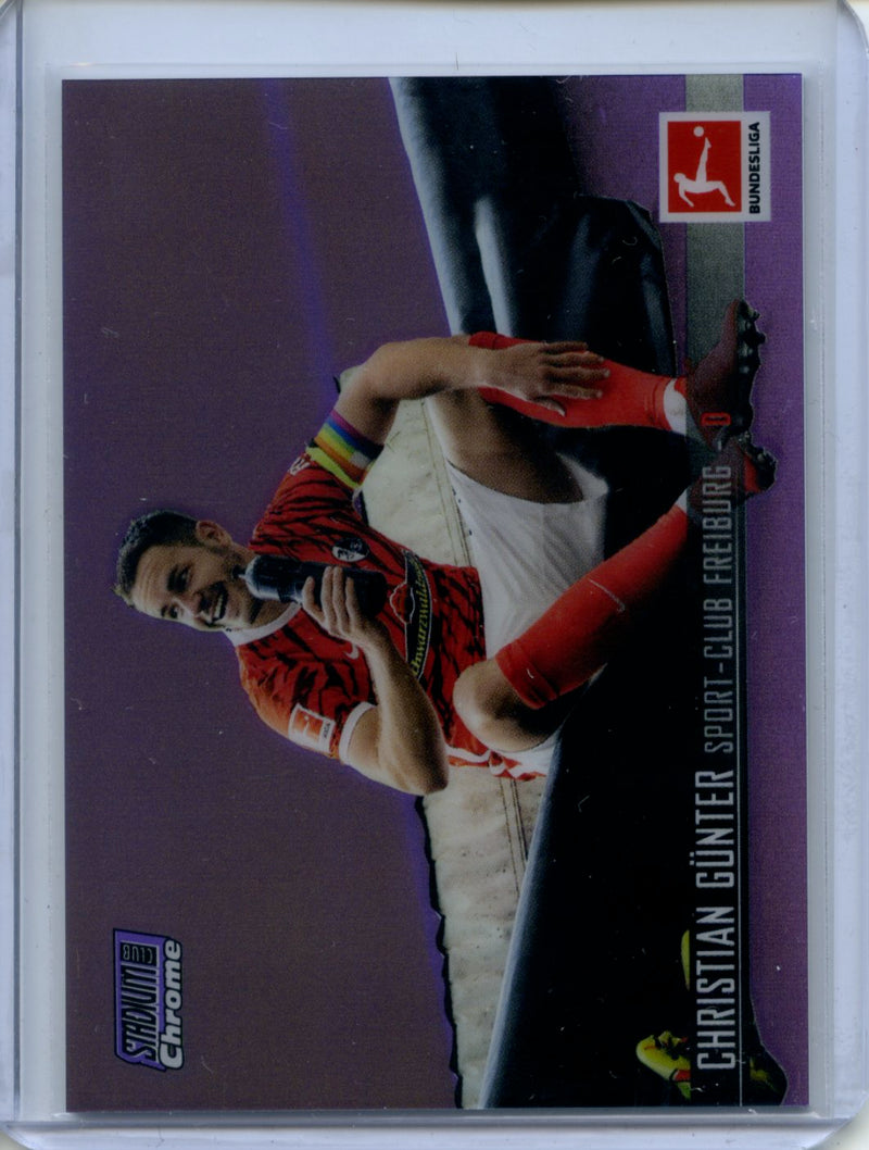 2021-22 Topps Bundesliga Stadium Club Chrome Christian Gunter Purple Refractor 37/299