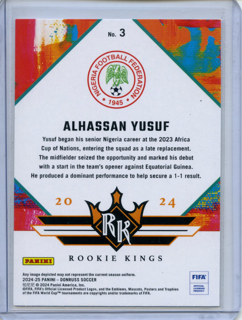 2024-25 Donruss Alhassan Yusuf Rookie Kings