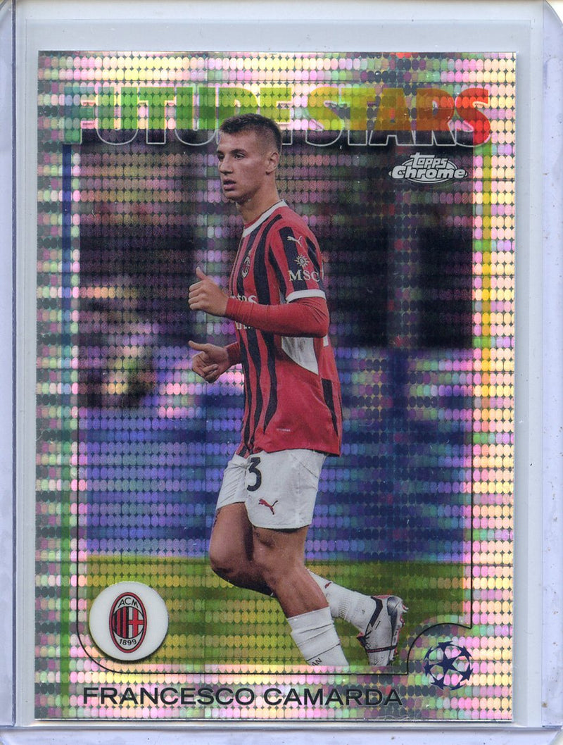 2024-25 Topps Chrome UEFA Club Comps Francesco Camarda Pulsar