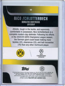 2025-26 Topps Chrome UEFA Club Comps Nico Schlotterbeck Pink X-Fractor 82/250