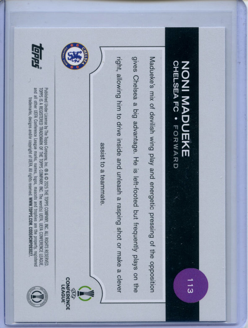2024-25 Topps UEFA CC Noni Madueke Rain Drops