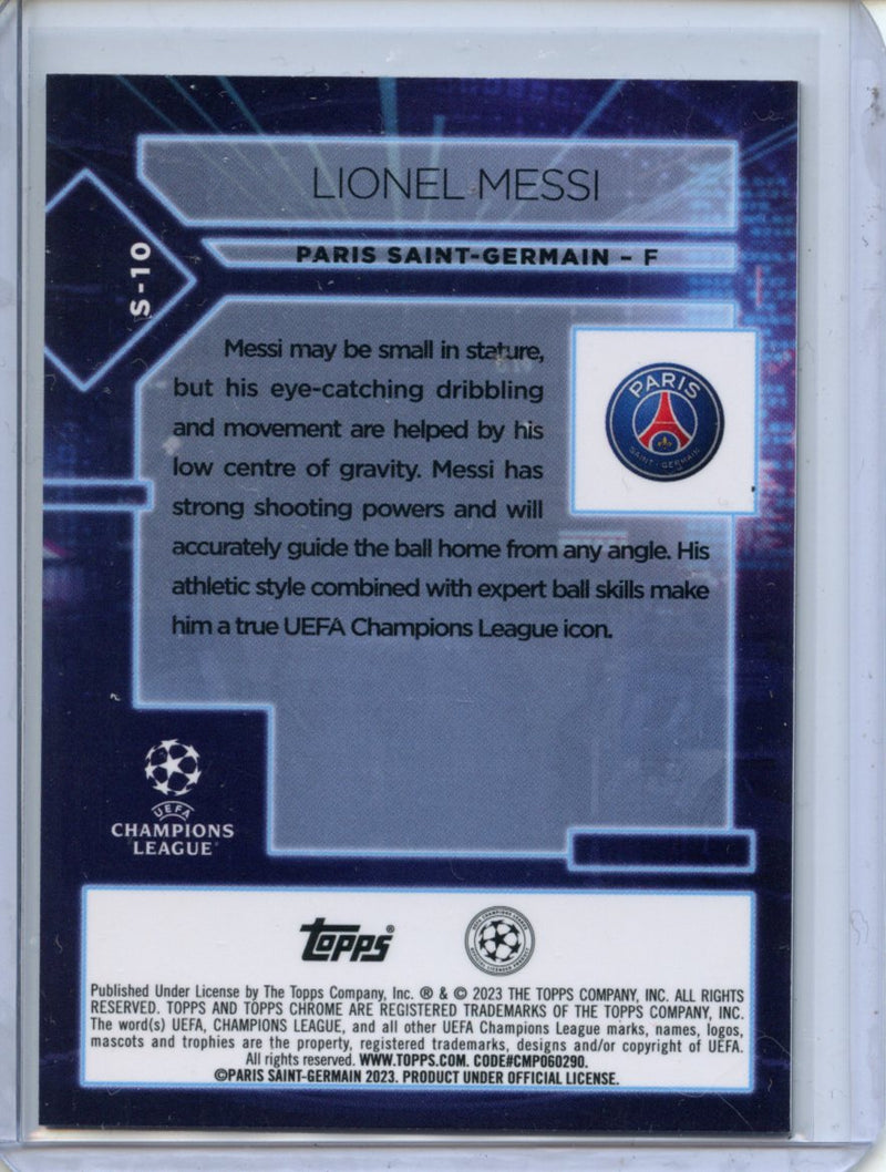 2022-23 Topps Chrome UEFA Lionel Messi Specimens