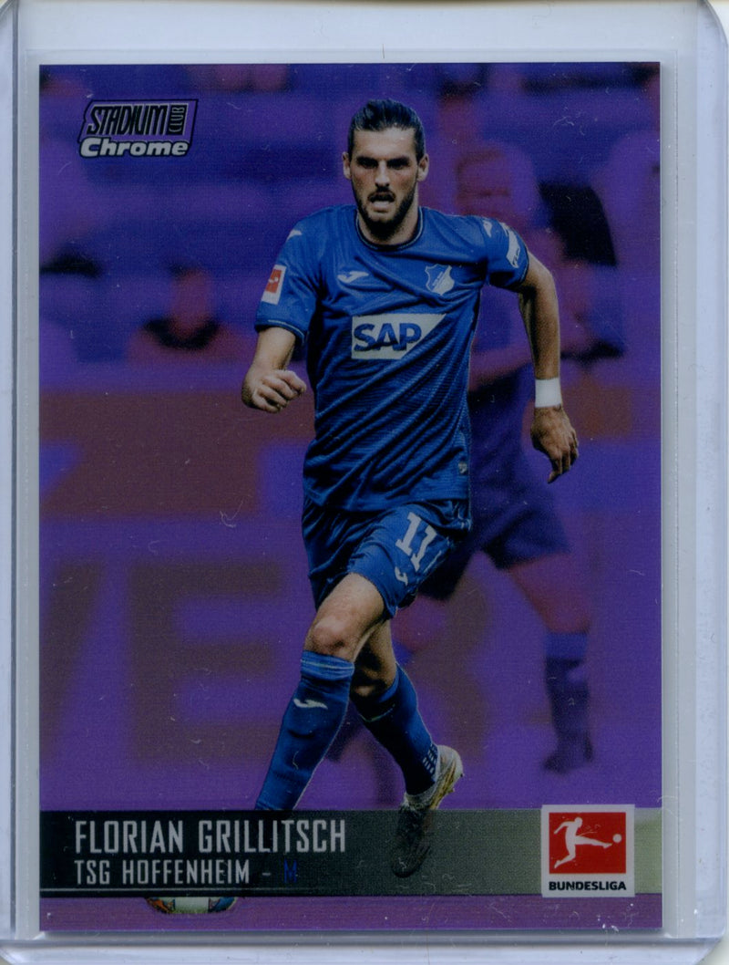 2021-22 Topps Bundesliga Stadium Club Chrome Florian Grillitsch Purple Refractor 200/299