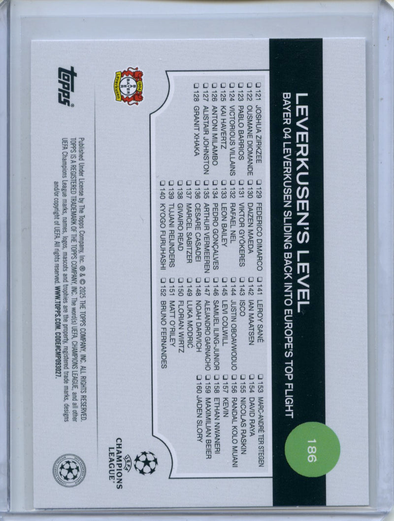 2024-25 Topps UEFA CC Leverkusen's Level