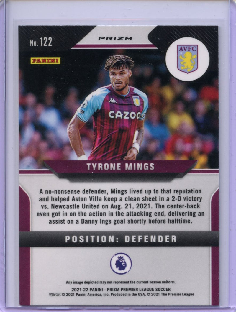 2021-22 Panini Prizm Premier League Tyrone Mings Green Mojo Prizm