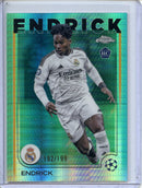2024-25 Topps Chrome UEFA Club Comps Endrick Aqua Prism 192/199