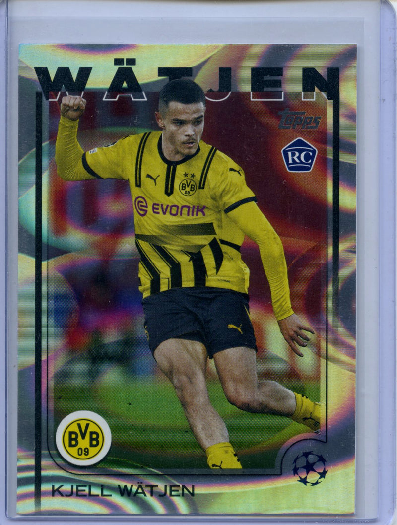 2024-25 Topps UEFA CC Kjell Watjen Rain Drops