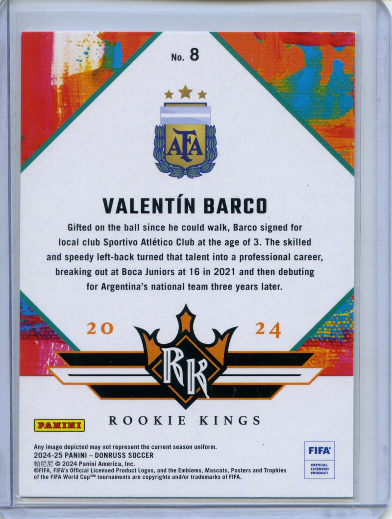 2024-25 Donruss Valentin Barco Rookie Kings