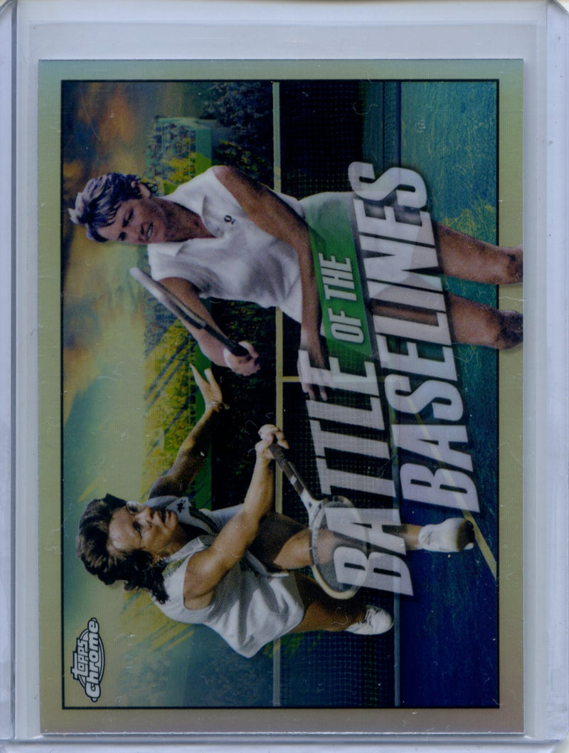 2021 Topps Chrome Tennis Billie Jean King/Margaret Smith Court Battle Of The Baselines