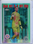 2024-25 Topps Chrome UEFA Club Comps Manuel Neuer Aqua Prism 146/199