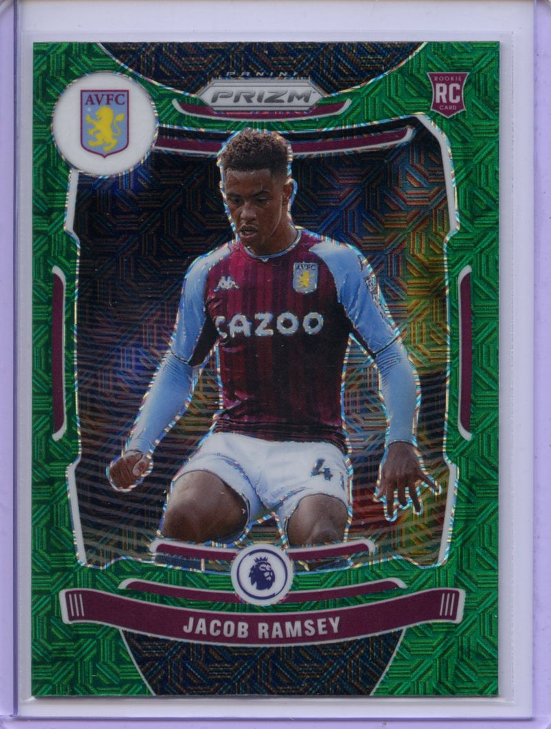 2021-22 Panini Prizm Premier League Jacob Ramsey Green Mojo Prizm