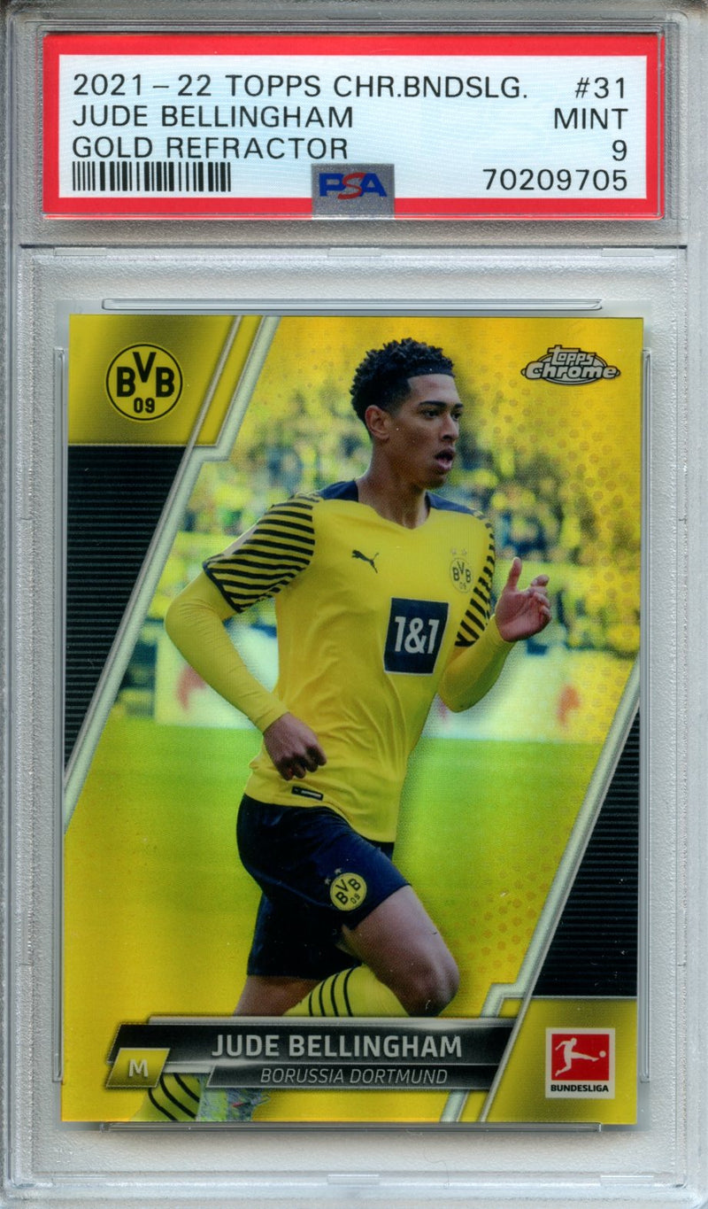 2021-22 Topps Chrome Bundesliga Jude Bellingham Gold Refractor 47/50