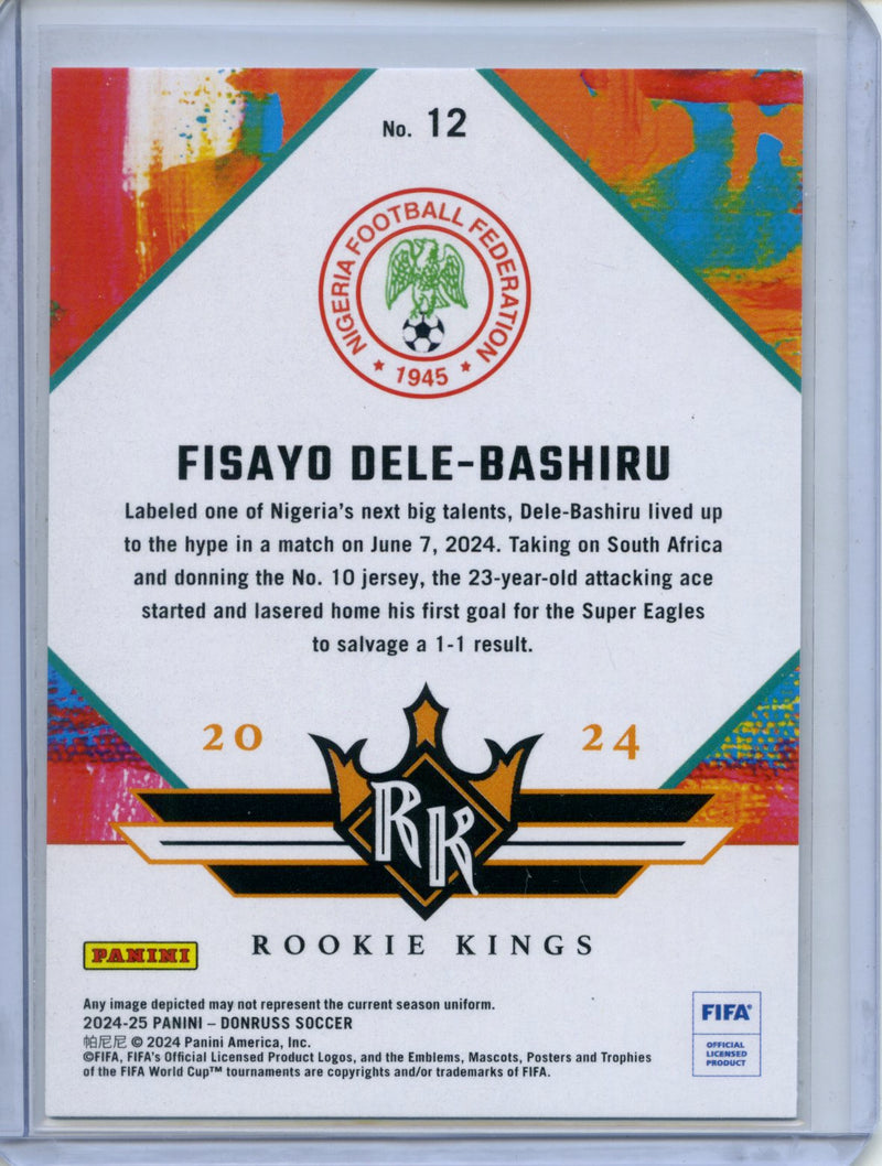 2024-25 Donruss Fisayo Dele-Bashiru Rookie Kings