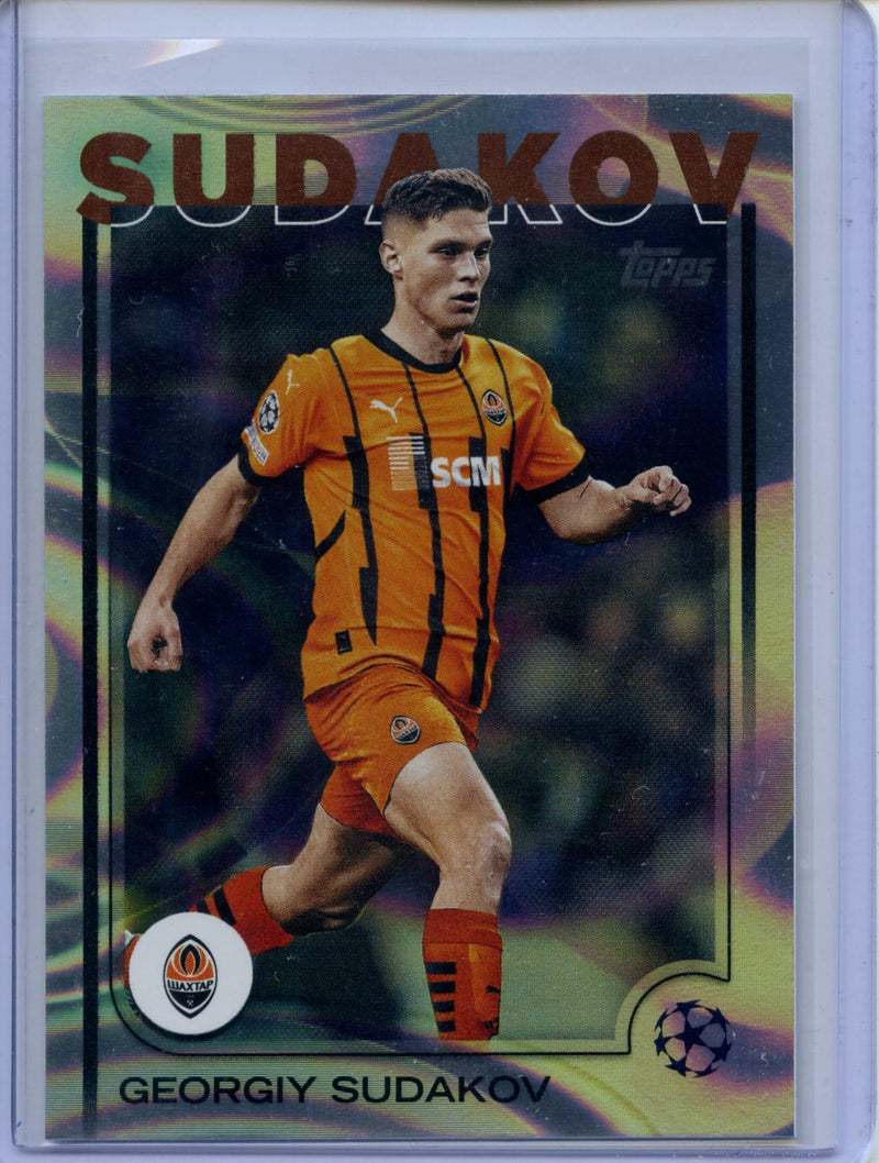 2024-25 Topps UEFA CC Georgiy Sudakov Rain Drops