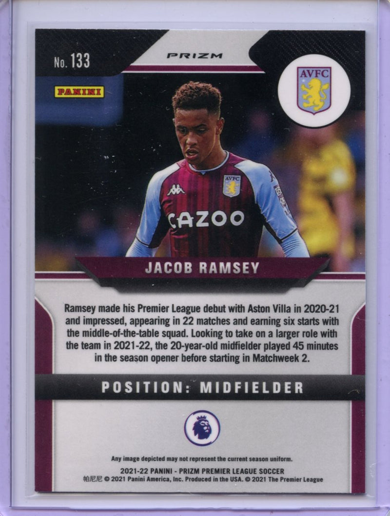 2021-22 Panini Prizm Premier League Jacob Ramsey Green Mojo Prizm