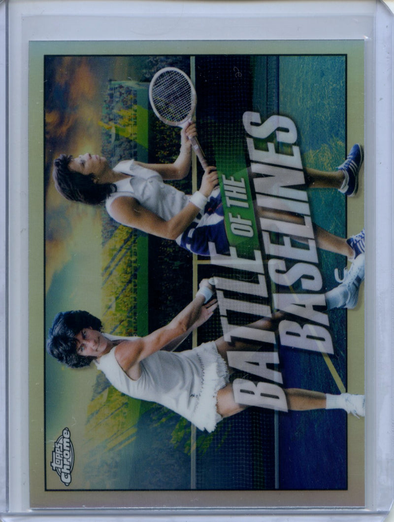 2021 Topps Chrome Tennis Virginia Wade/Billie Jean King Battle Of The Baselines