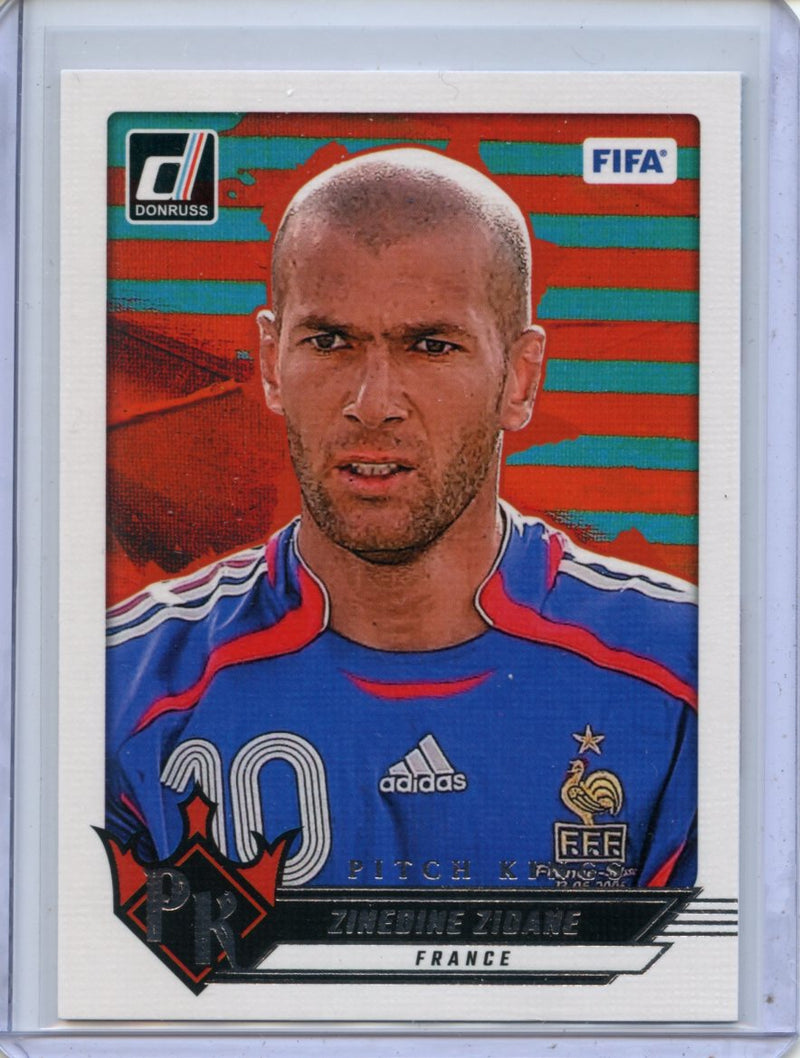 2024-25 Donruss Zinedine Zidane Pitch Kings Silver