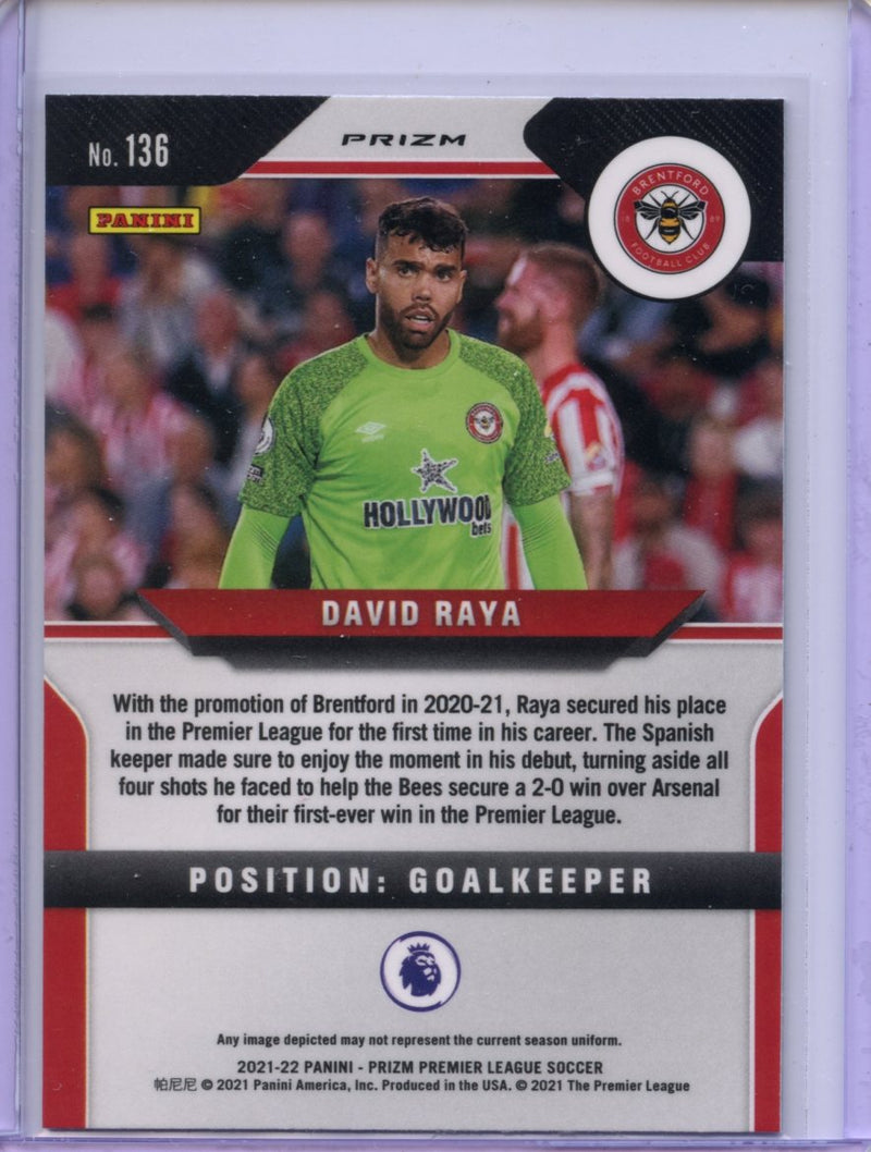 2021-22 Panini Prizm Premier League David Raya Green Mojo Prizm