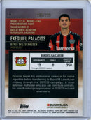 2021-22 Topps Bundesliga Stadium Club Chrome Exequiel Palacios Purple Refractor 286/299