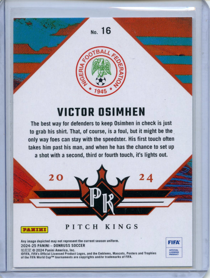 2024-25 Donruss Victor Osimhen Pitch Kings