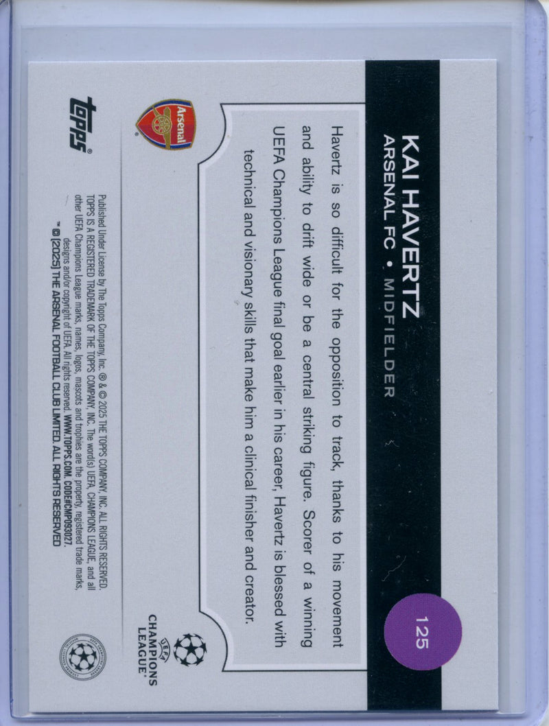 2024-25 Topps UEFA CC Kai Havertz Rain Drops