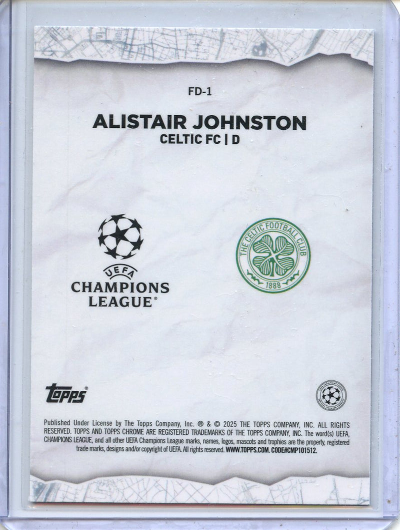 2024-25 Topps Chrome UEFA Club Comps Alistair Johnston Final Destination