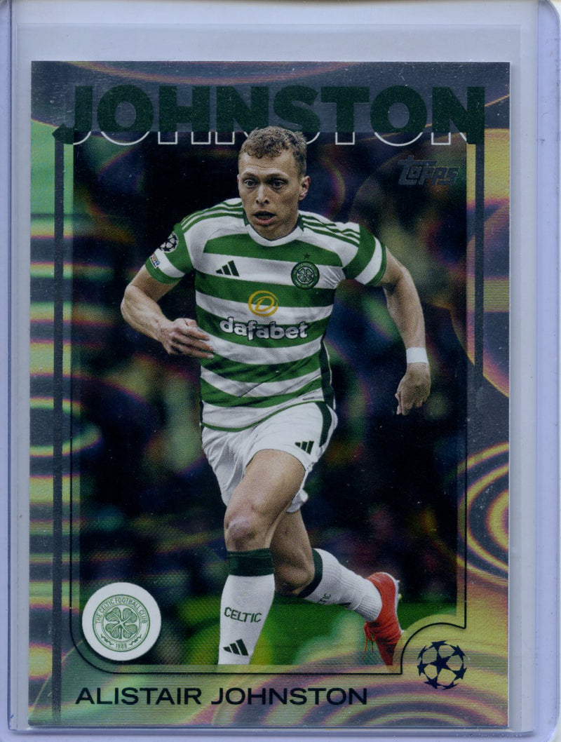 2024-25 Topps UEFA CC Alistair Johnston Rain Drops