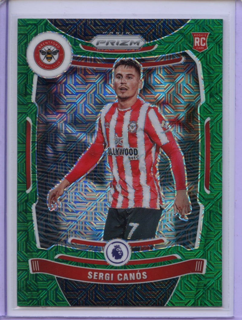 2021-22 Panini Prizm Premier League Sergi Canos Green Mojo Prizm