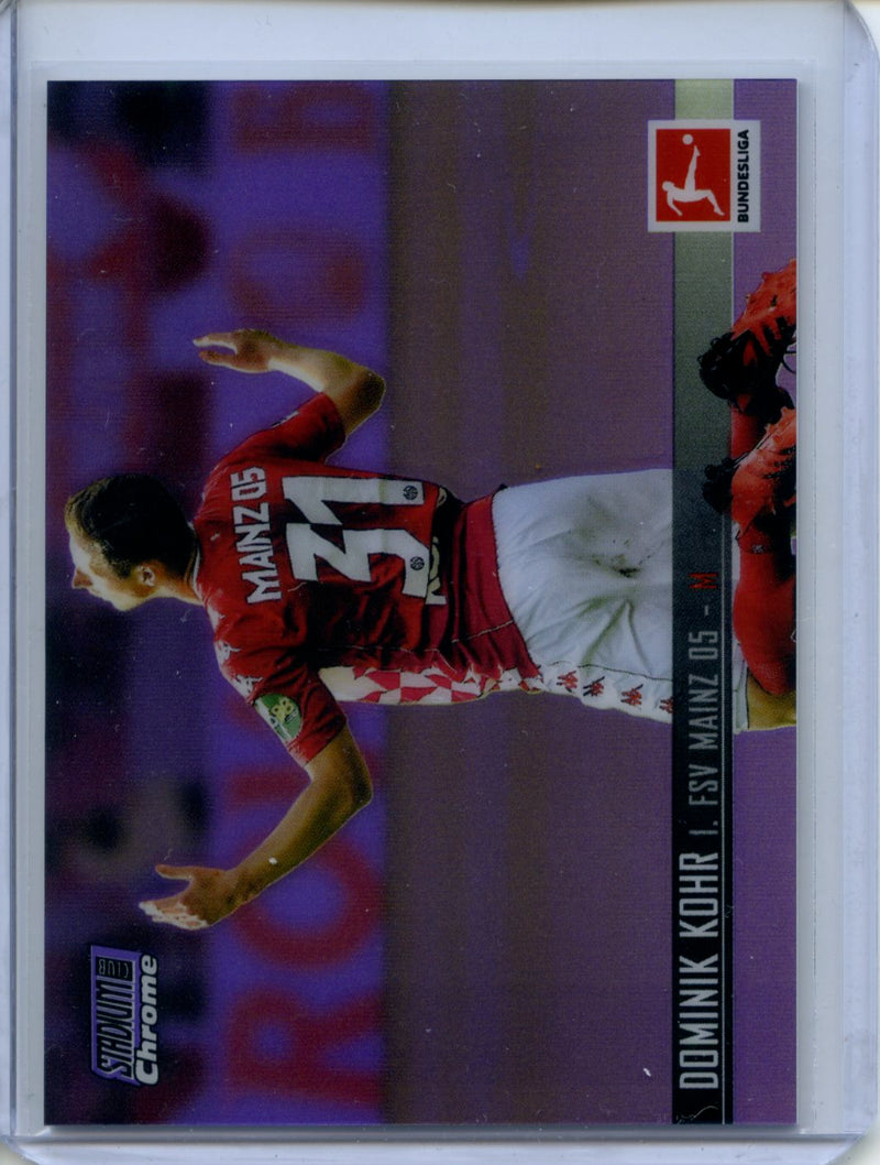 2021-22 Topps Bundesliga Stadium Club Chrome Dominik Kohr Purple Refractor 265/299