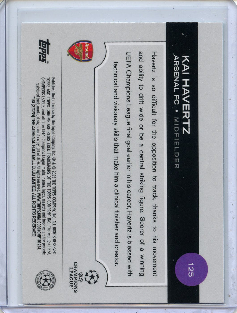 2024-25 Topps Chrome UEFA Club Comps Kai Havertz Aqua Prism 31/199