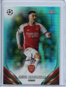 2023-24 Topps Chrome UEFA Gabriel Martinelli Aqua Prism Refractor