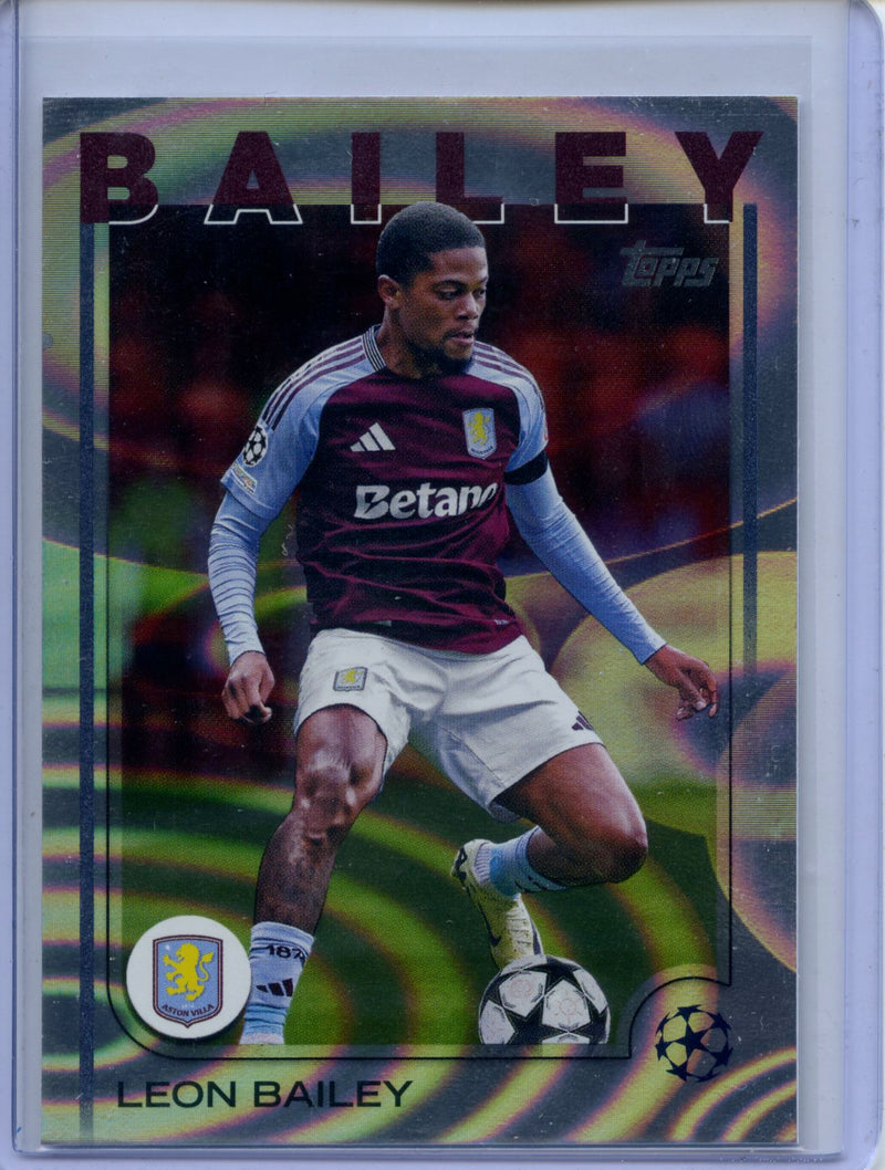 2024-25 Topps UEFA CC Leon Bailey Rain Drops