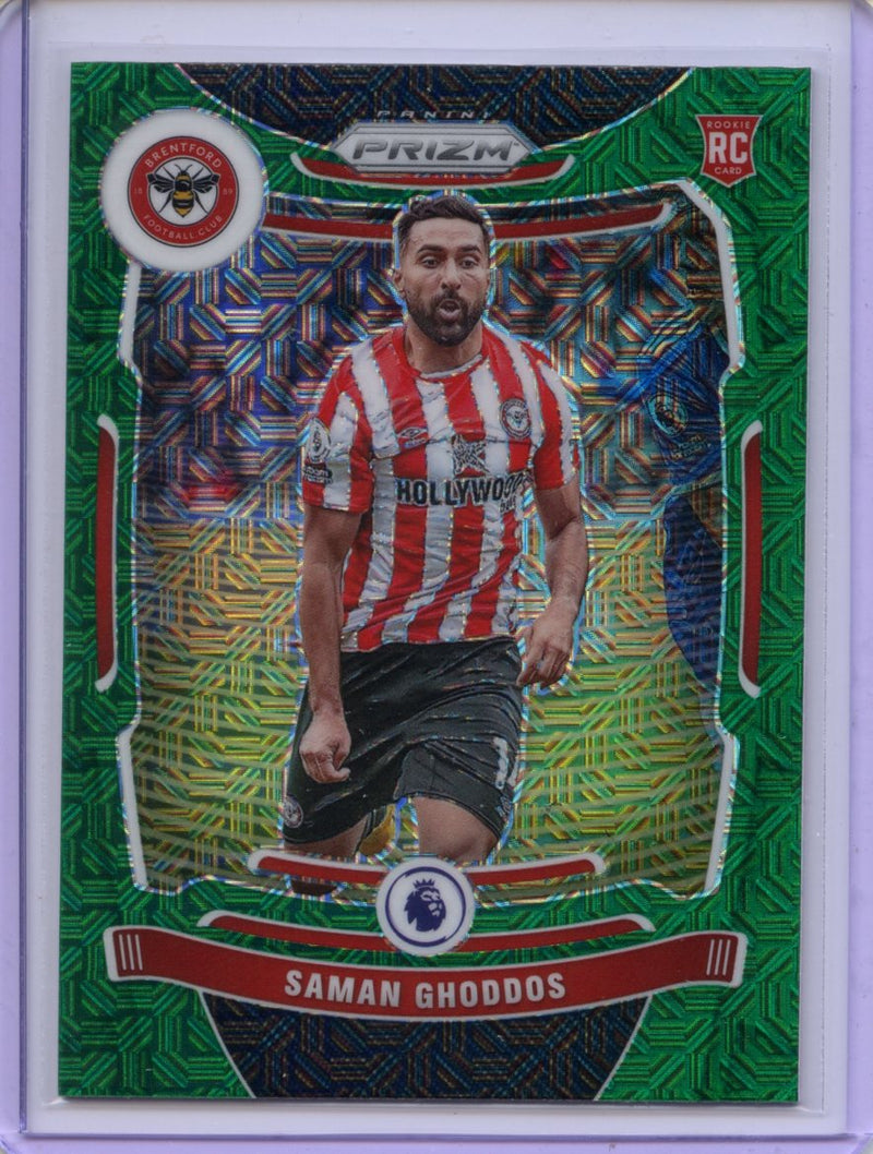 2021-22 Panini Prizm Premier League Saman Ghoddos Green Mojo Prizm