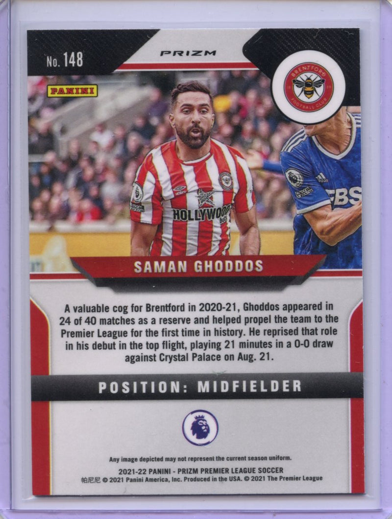 2021-22 Panini Prizm Premier League Saman Ghoddos Green Mojo Prizm