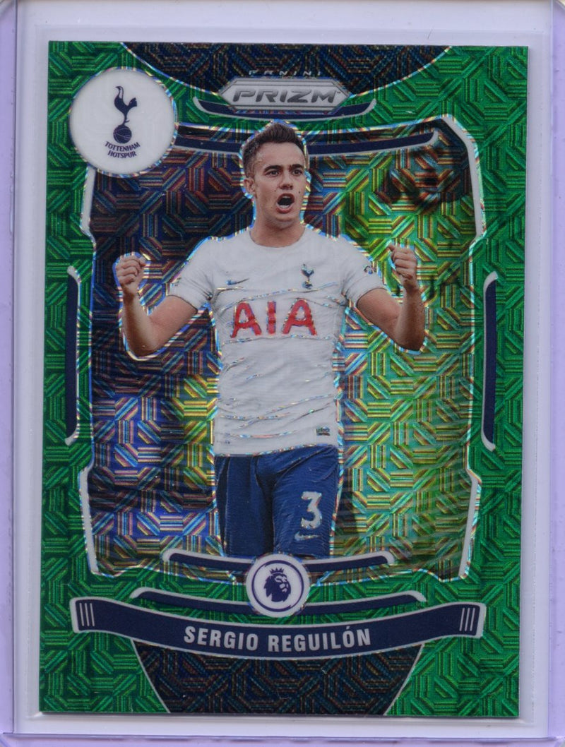 2021-22 Panini Prizm Premier League Sergio Reguilon Green Mojo Prizm