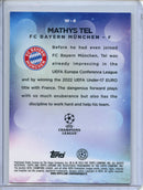 2022-23 Topps Chrome UEFA Mathys Tel Wonderkids