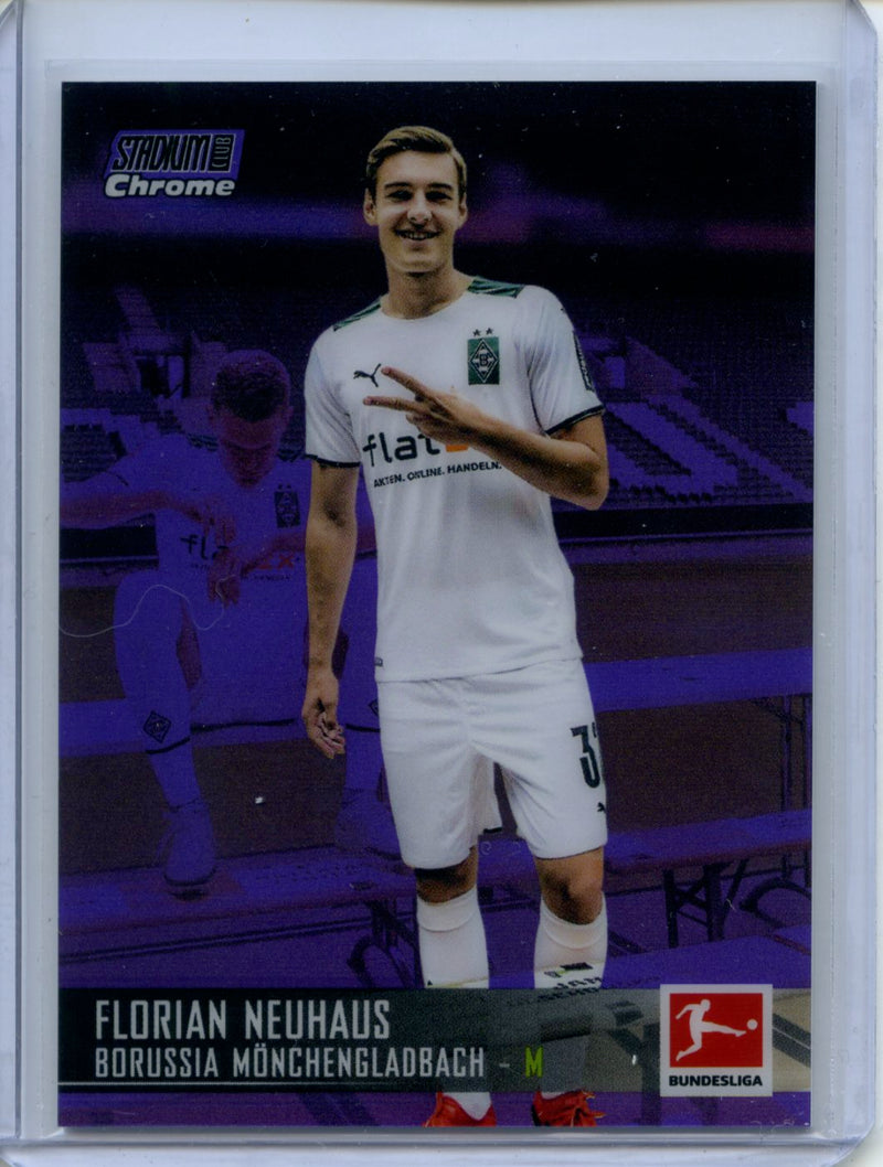 2021-22 Topps Bundesliga Stadium Club Chrome Florian Neuhaus Purple Refractor 111/299