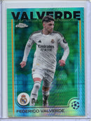 2024-25 Topps Chrome UEFA Club Comps Federico Valverde Aqua Prism 40/199