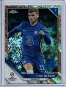 2021-22 Topps Chrome UEFA CL Timo Werner Rose Gold Mini-Diamond Refractor 79/125