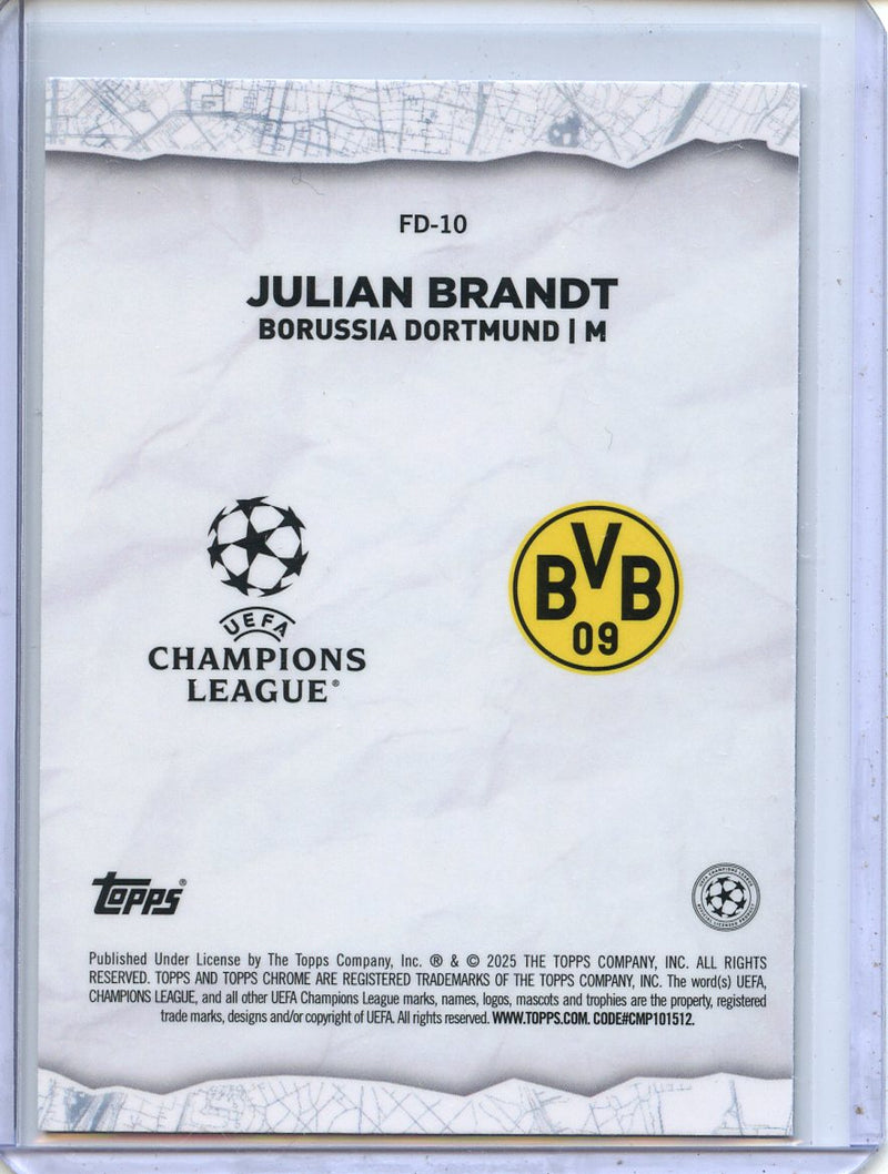 2024-25 Topps Chrome UEFA Club Comps Julian Brandt Final Destination