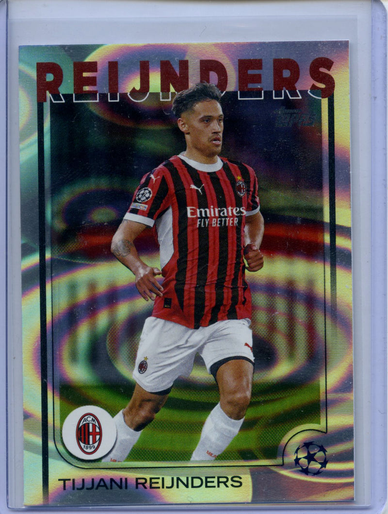 2024-25 Topps UEFA CC Tijjani Reijnders Rain Drops