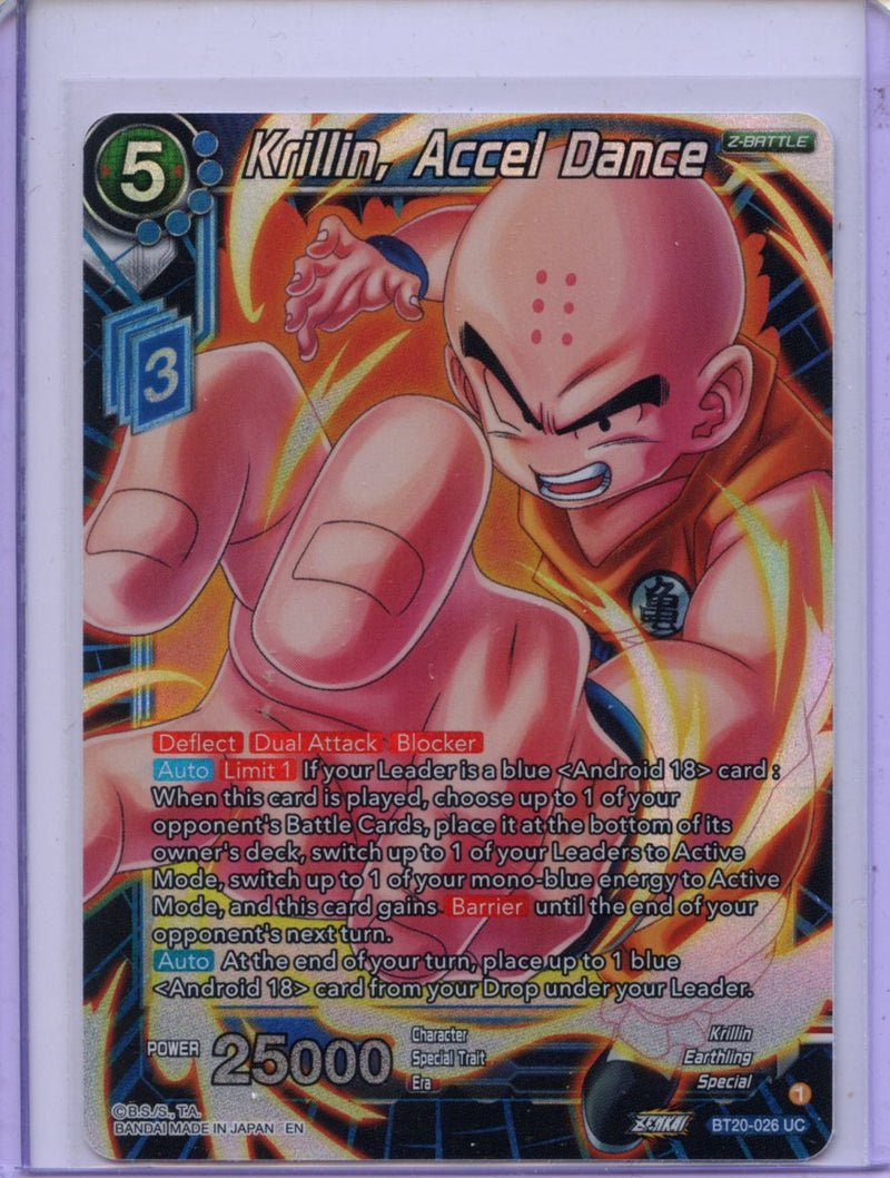 Krillin, Accel Dance - Power Absorbed BT20-026 UC Foil