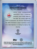 2022-23 Topps Chrome UEFA Benjamin Sesko Wonderkids