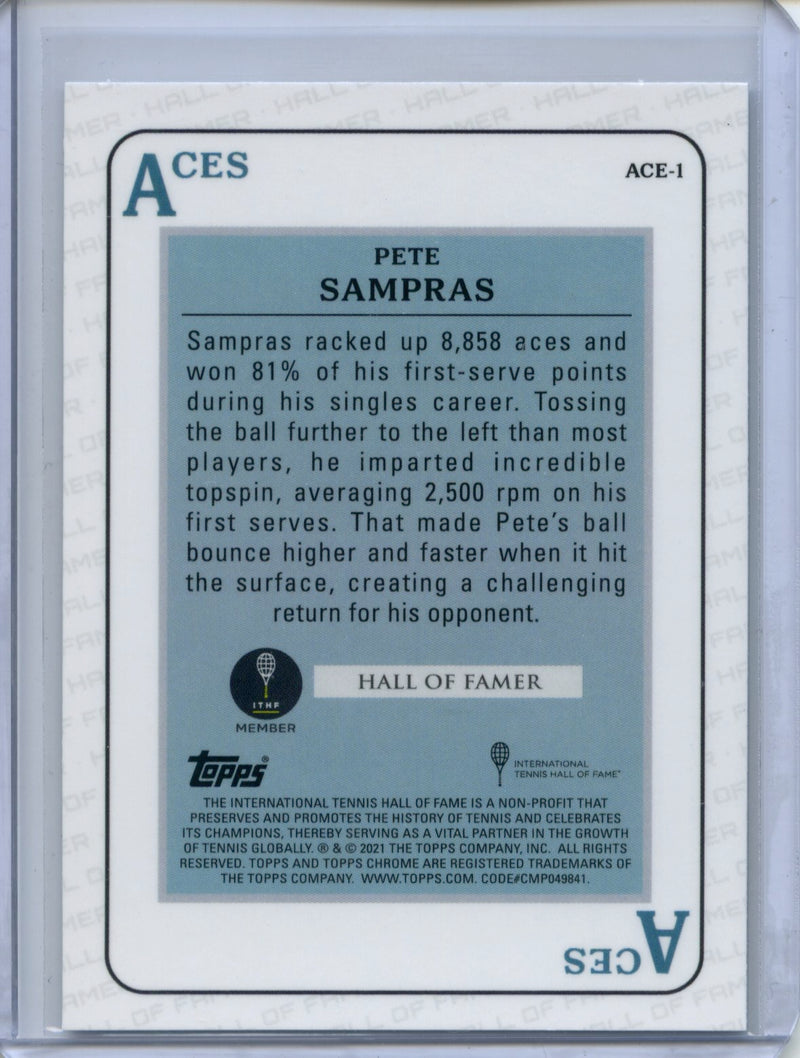 2021 Topps Chrome Tennis Pete Sampras Aces