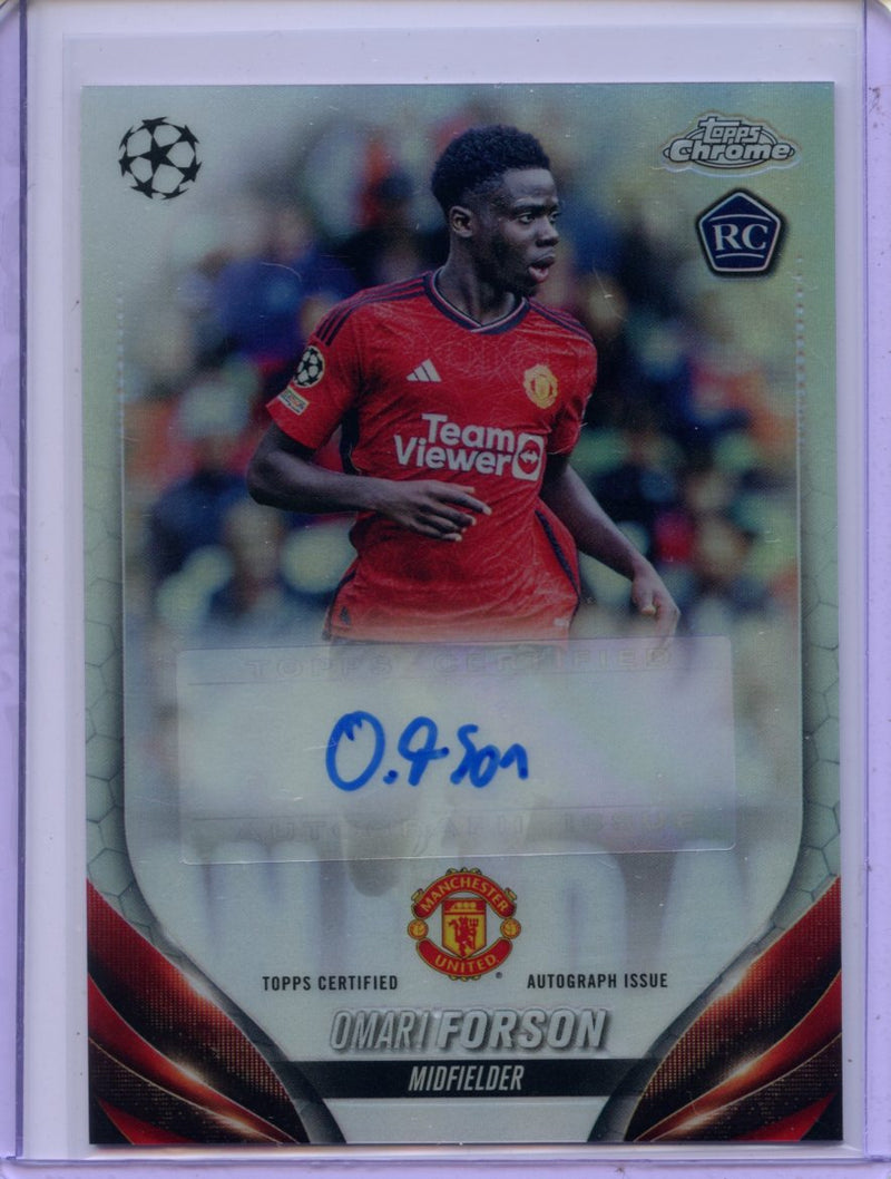 2023-24 Topps Chrome UEFA Omari Forson Autograph