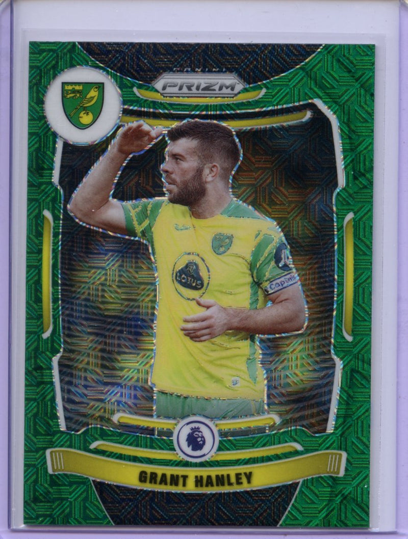 2021-22 Panini Prizm Premier League Grant Hanley Green Mojo Prizm