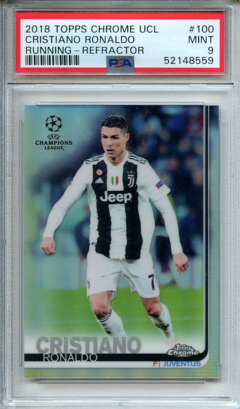 2018-19 Topps Chrome UEFA Champions League Cristiano Ronaldo Running Refractor