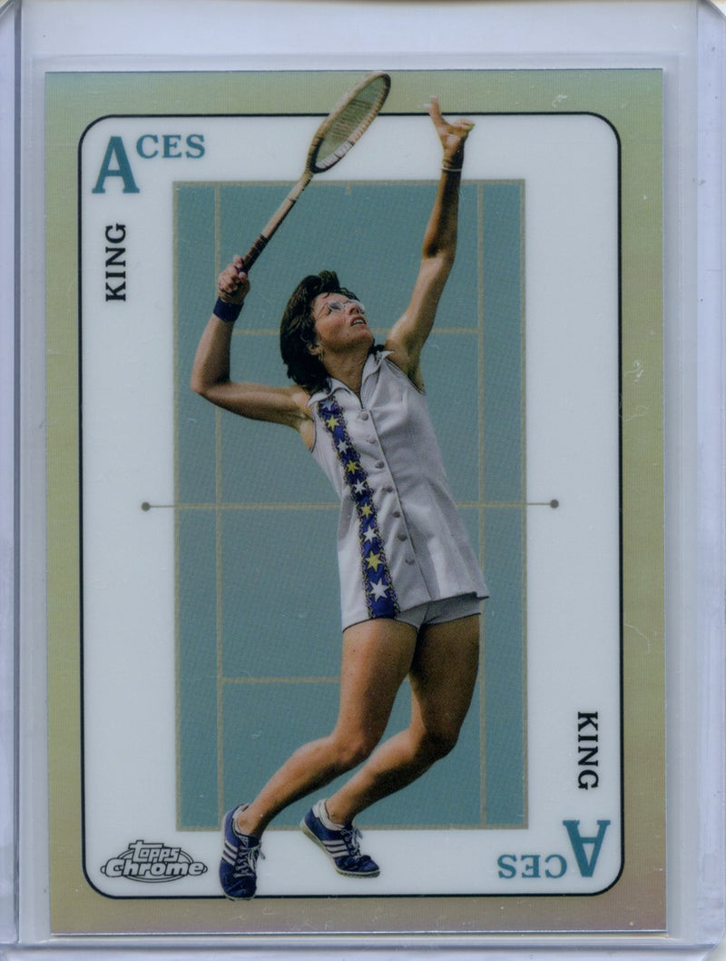 2021 Topps Chrome Tennis Billie Jean King Aces