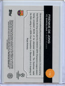 2024-25 Topps Chrome UEFA Club Comps Frenkie De Jong Aqua Prism 139/199