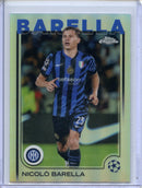 2024-25 Topps Chrome UEFA Club Comps Nicolo Barella Refractor